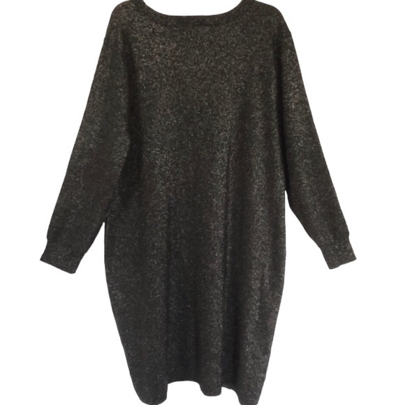LOFT Plus Shimmering Black Sweater Dress size 20/22 NWT - Picture 10 of 16